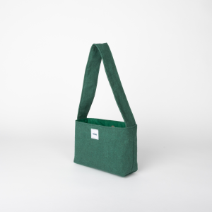 Mini sac vert sapin THEANA – vue 3/4 mini sac vert sapin – vue 3/4 – marque THEANA