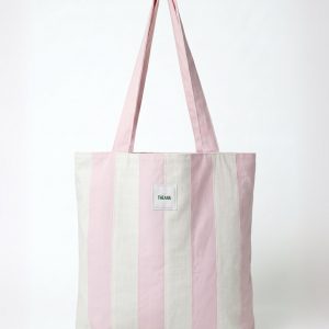 93 PINK SOFT SERVE - Tote rayé rose & blanc