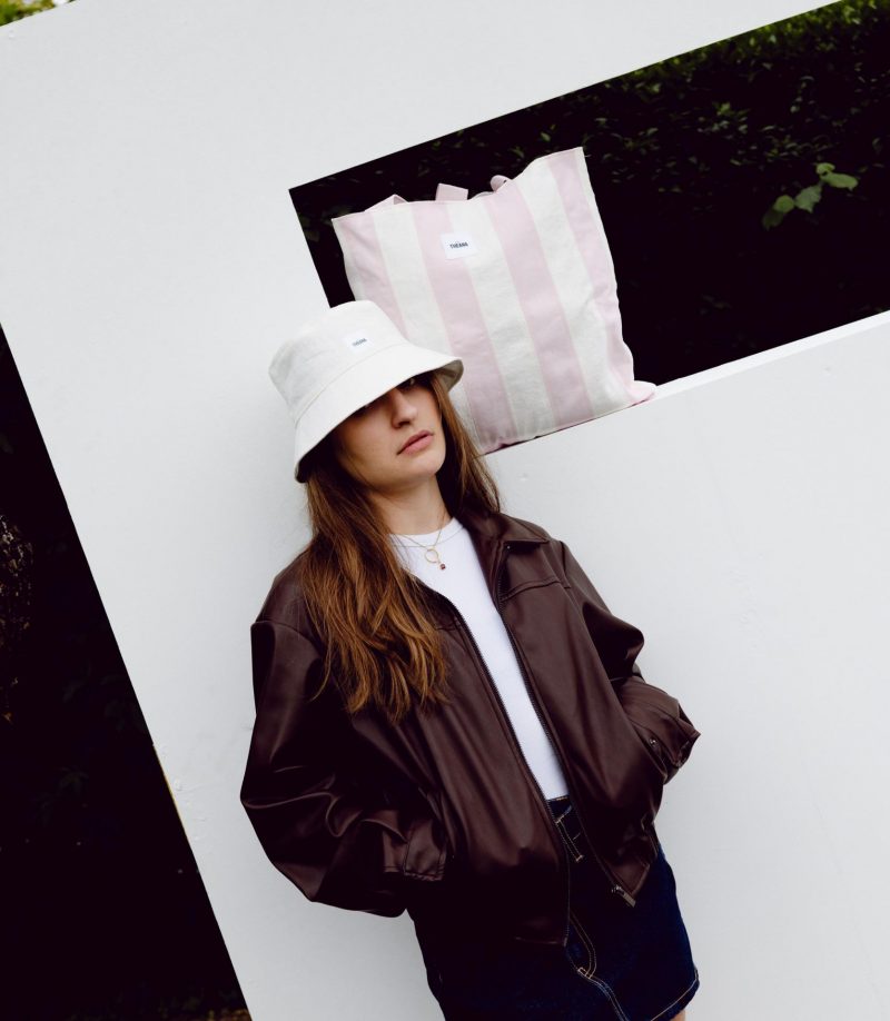 94 PINK SOFT SERVE - Tote rayé rose & blanc