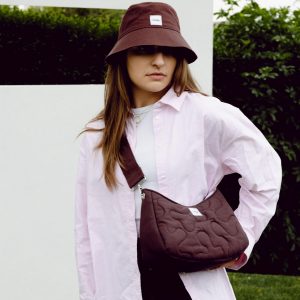 Mini sac bandoulière marron THEANA