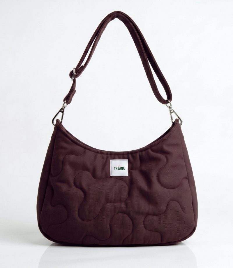Mini sac marron en coton THEANA – fabrication française