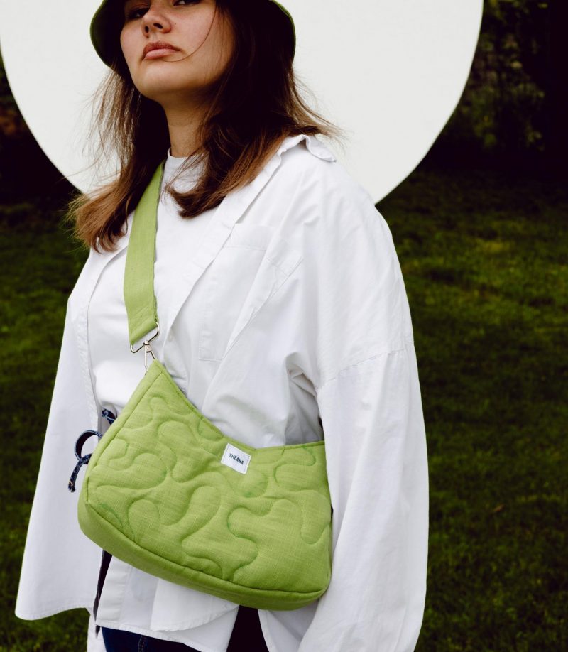 Mini sac bandoulière vert THEANA